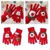 Lovely Christmas Theme Gloves For Winter Warmth Holiday Celebration Hand Gloves Short Gloves for Adult Children Unisex