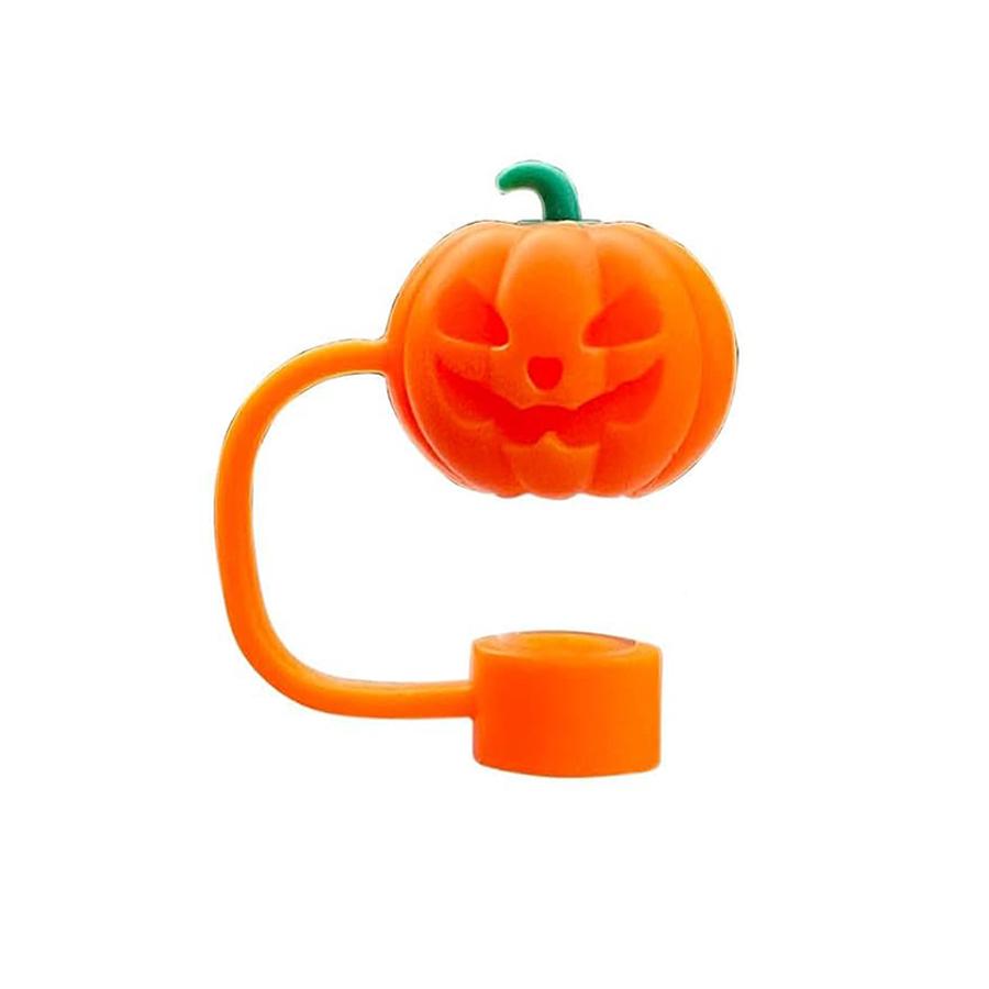 1/5PCS Halloween Straw Cover Cap for Stanley Cup Silicone Straw Topper for 10mm Straw Dust-Proof Reusable Straw Tips for Tumbler Cup Holders 5