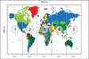 Фотообои Карта Мира Самоклеящаяся Фотообои 400x280