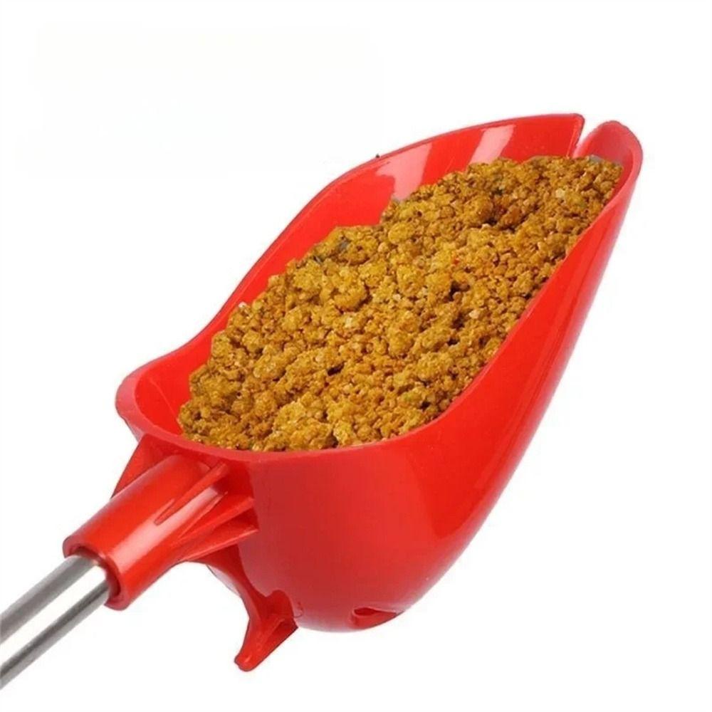 Far Throw Bait Throwing Spoon Telescopic Bait Casting Scoop Fishing Nesting Spoon  Fishing Tools