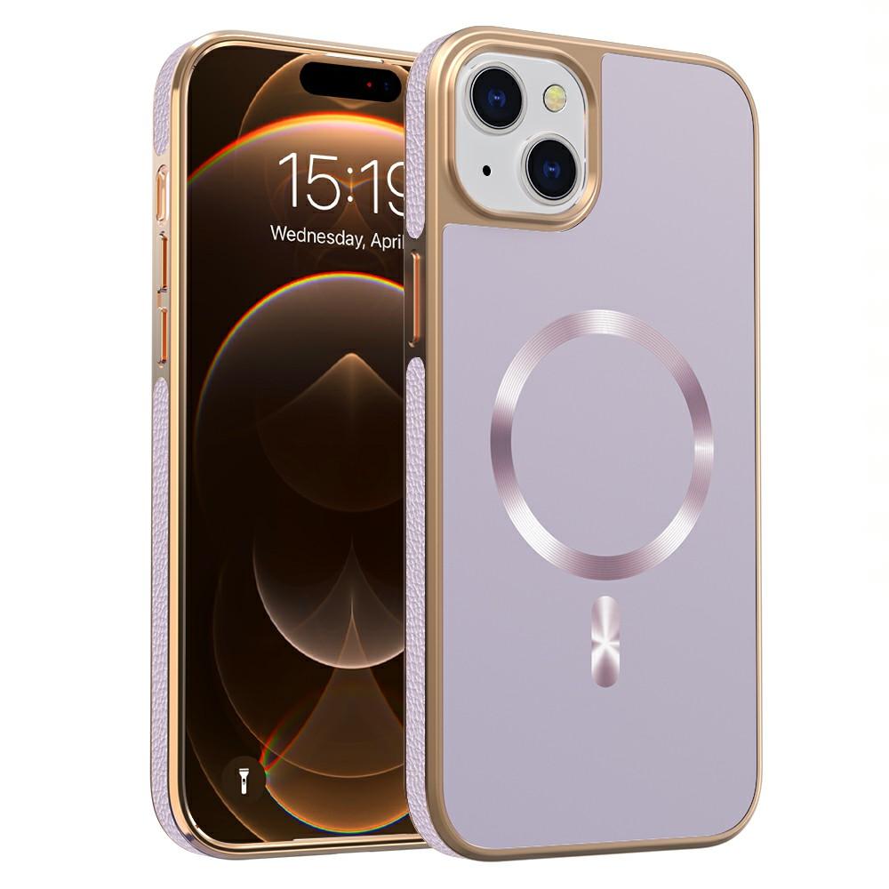 For iPhone 15 Magnetic Case Electroplating Anti-Drop TPU+PC Phone Back Cover