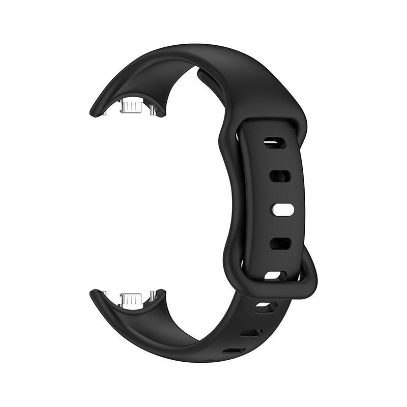 Однотонный силиконовый ремешок для Xiaomi Mi Band 8/9 с застежкой-бабочкой в форме 8