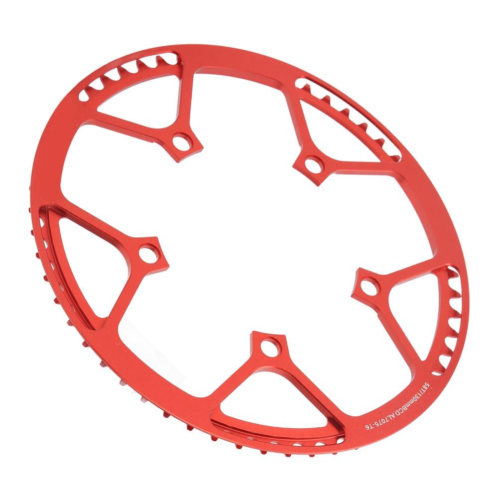 130mm BCD Bicycle Chainring 58T Bike Chainwheel Durable Folding Bike Chainring  Bike Maintenance