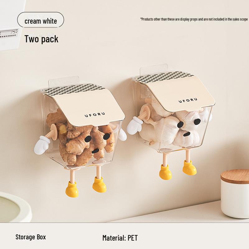 Водонепроницаемая подвесная корзина Uforu с крышкой для хранения лука, имбиря и чеснока без сверления