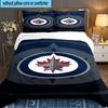 Winnipeg Crest Hockey 3PCS Bedding set,Ideal for 1pc Duvet Cover And 2pcs Pillowcases Perfect for Fan gift,Ideal for Bedroom, Dormitory