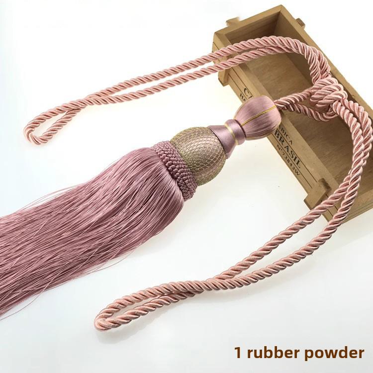 Роскошный золотой проволочный подхват для штор с кисточками в виде шара