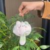Cartoon Cat Soft Tail Plush Keyring Pendant Stuffed Cat Keyring  Grab Machine Doll Toy