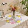 Non Slip Countertop Protectors Easter Rabbit Egg Placemat, Polyester Fiber Decorative Table Mat, Party Setting Hollow Tableware Mat for Home
