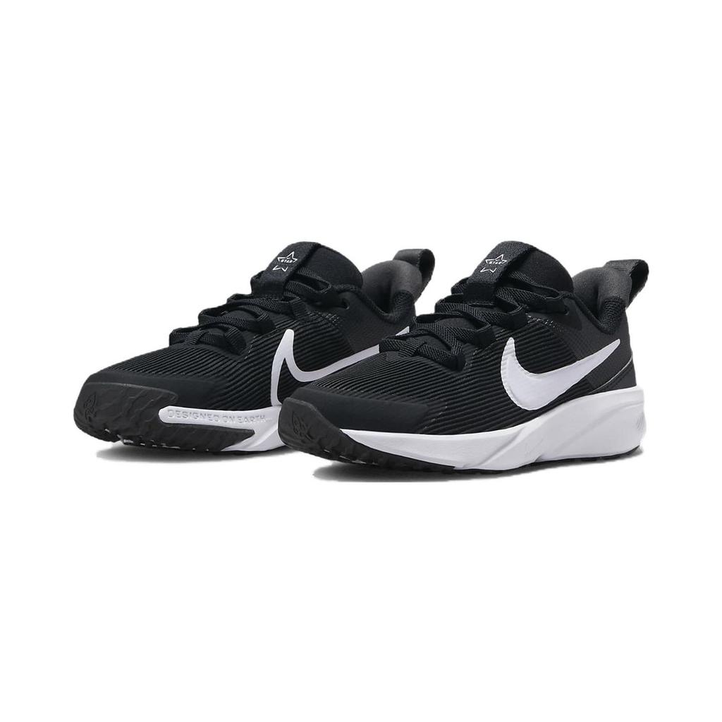 Nike Star Runner 4 PS Черно-белые детские кроссовки антрацит DX7614-001