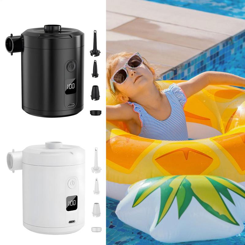 Мини Портативный Воздушный Насос Кемпинг Воздушный Насос Электрический 5200 мАч Аккумулятор 4000 Па Быстрый Надуватель Сдуватель Для Бассейна Пляжа Путешествий Дома