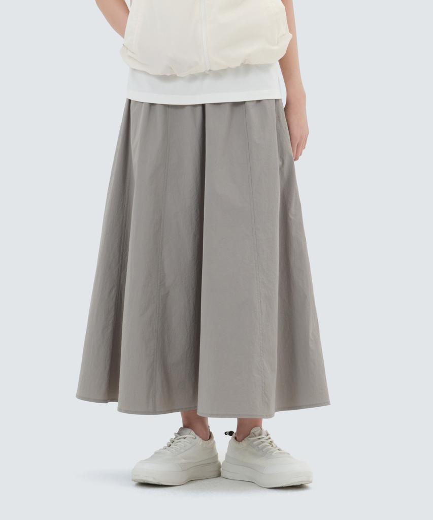SNOWPEAK APPAREL Охлаждающая длинная юбка Root Flare (S25Mwrsk61) Туманно-серый