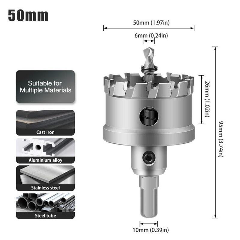 Карбидное сверло для кольцевой пилы, фреза для сверления металлических сплавов из нержавеющей стали