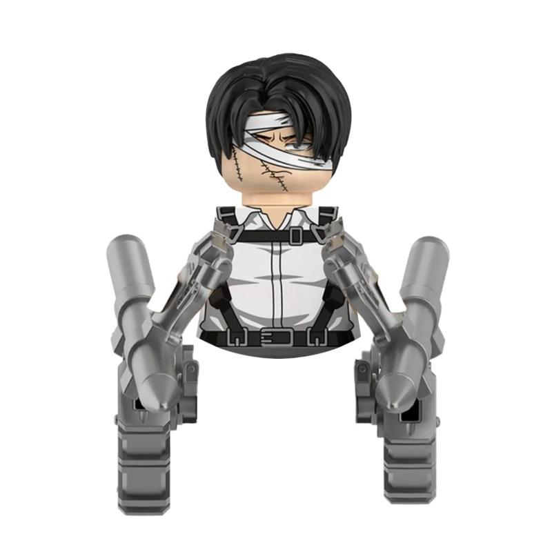 Слепая коробка Строительные блоки Мини-модели Фигурки Атака на Титанов Леви Аккерман Эрен Микаса Гигант Анни Хэллоуин Рождественские подарки Игрушка