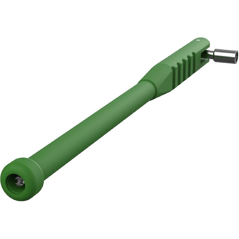BASIKER Tire Valve Stem Puller Tool No Scratch With Valve Core Tool Green Perfect Replacement For Universial Car Valve Stem Extenders Straight Metal