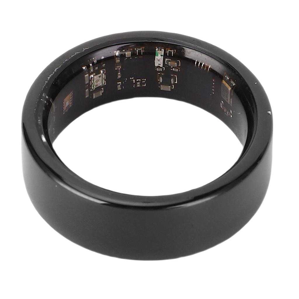 Smart Ring Sleep Monitoring Step Counting Gesture Control IP68 Water Proof Thin Lightweight Fitness Ring Size 7