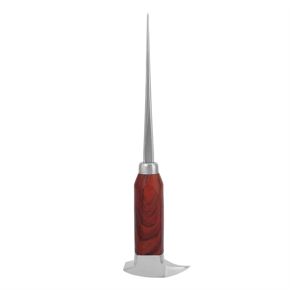 Efficient Single Prong Wood Handle Ice Pick Long Handle Ice Breaking Tool Ice Carving Tool Restaurants