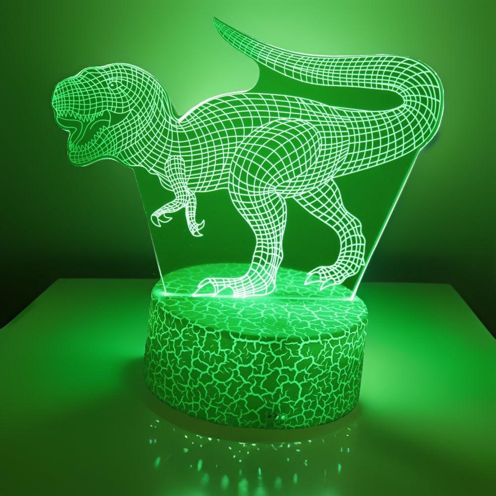 3D Cute Dinosaur LED Night Light Kids Dino Table Lamp Child Nightlight for Children's Lamps Bedroom Desk Decor Birthday Gifts