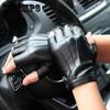 Leather Half-finger Gloves Outdoor Driving Riding Fingerless Fitness Sports Gloves Biking Mittens Wear-resistant Gloves