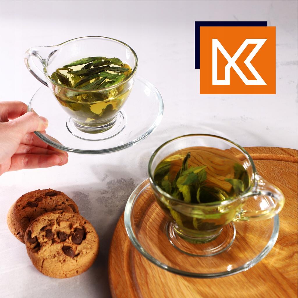 KADAX Cups With Saucers For Coffee Tea 200ml