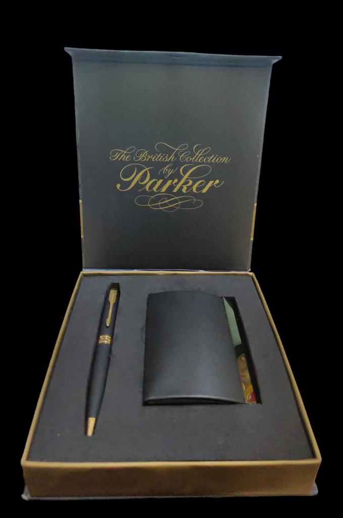@ Красивая синяя шариковая ручка Parker EST 1888 Стильный кошелек для карт L556 MJ-548-60% СКИДКА