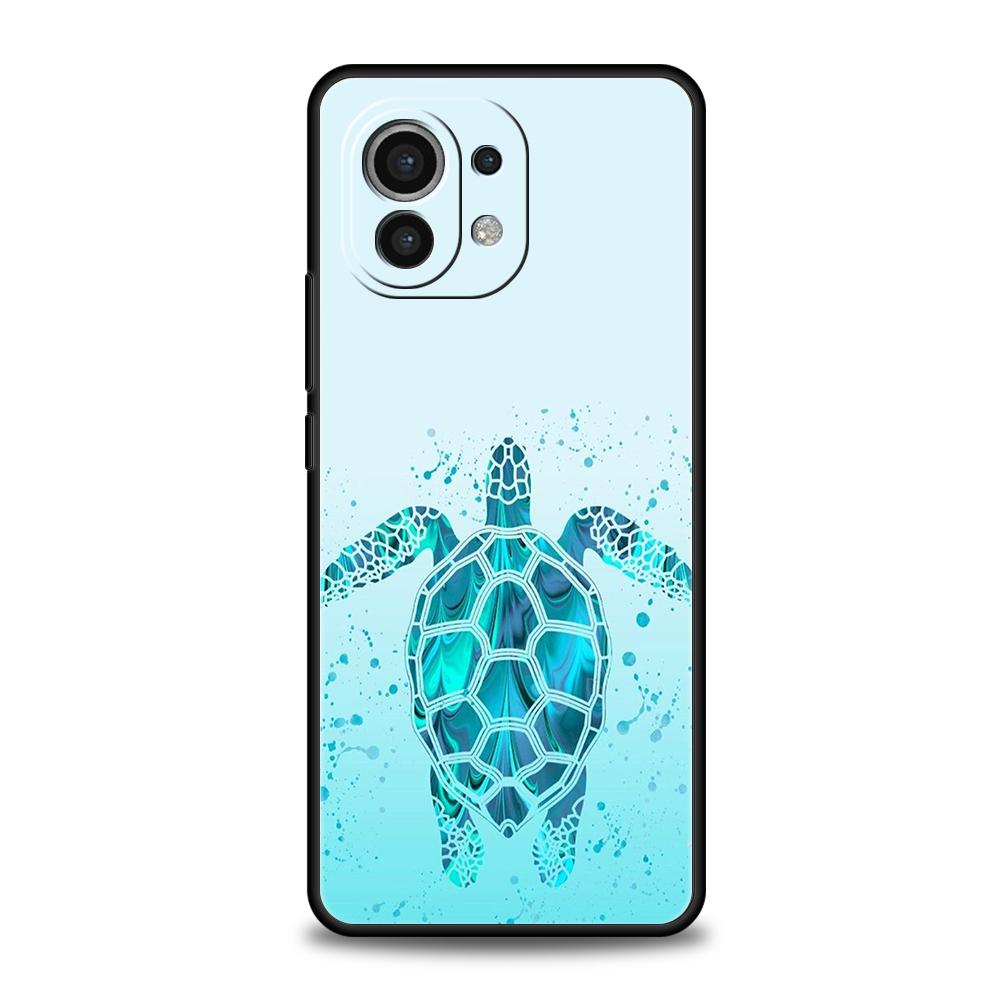 Крутой чехол для телефона с морской черепахой для Xiaomi 15 14 13 12 Lite 14T 13T 12T Pro Poco X7 X6 X5 X4 X3 NFC F7 Ultra F6 Pro Мягкая крышка