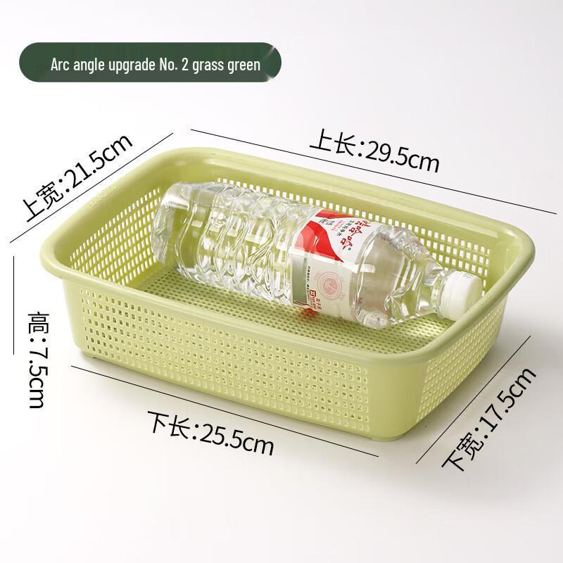 Прямоугольная пластиковая корзина для хранения и слива