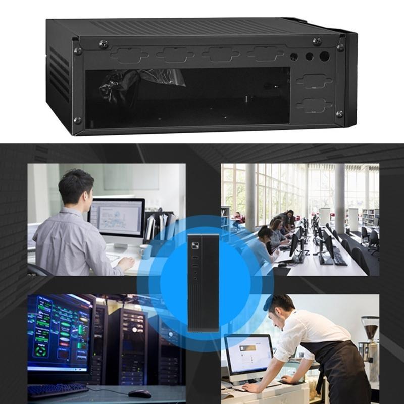 MX02 Маленький корпус для компьютера Мини-корпус ITX Корпус HTPC для ПК Настольный корпус для материнских плат 17x17 17x19 см