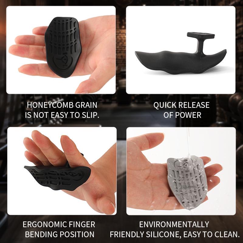 Silicone Anti-Slip Grip Strength Trainer for Weightlifting and Fitness