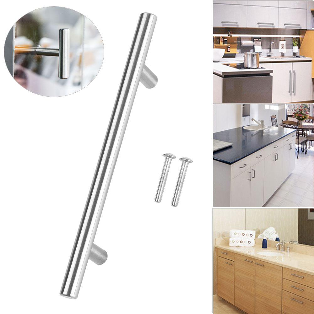 Component Cabinet Handles Hardware Door Knobs Stainless Steel  Knobs Wardrobe Pulls T-Bar Handle