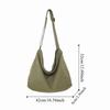 Large Capacity Canvas Crossbody Bag Retro Tote Bag Fashion Messenger Bag  Travel