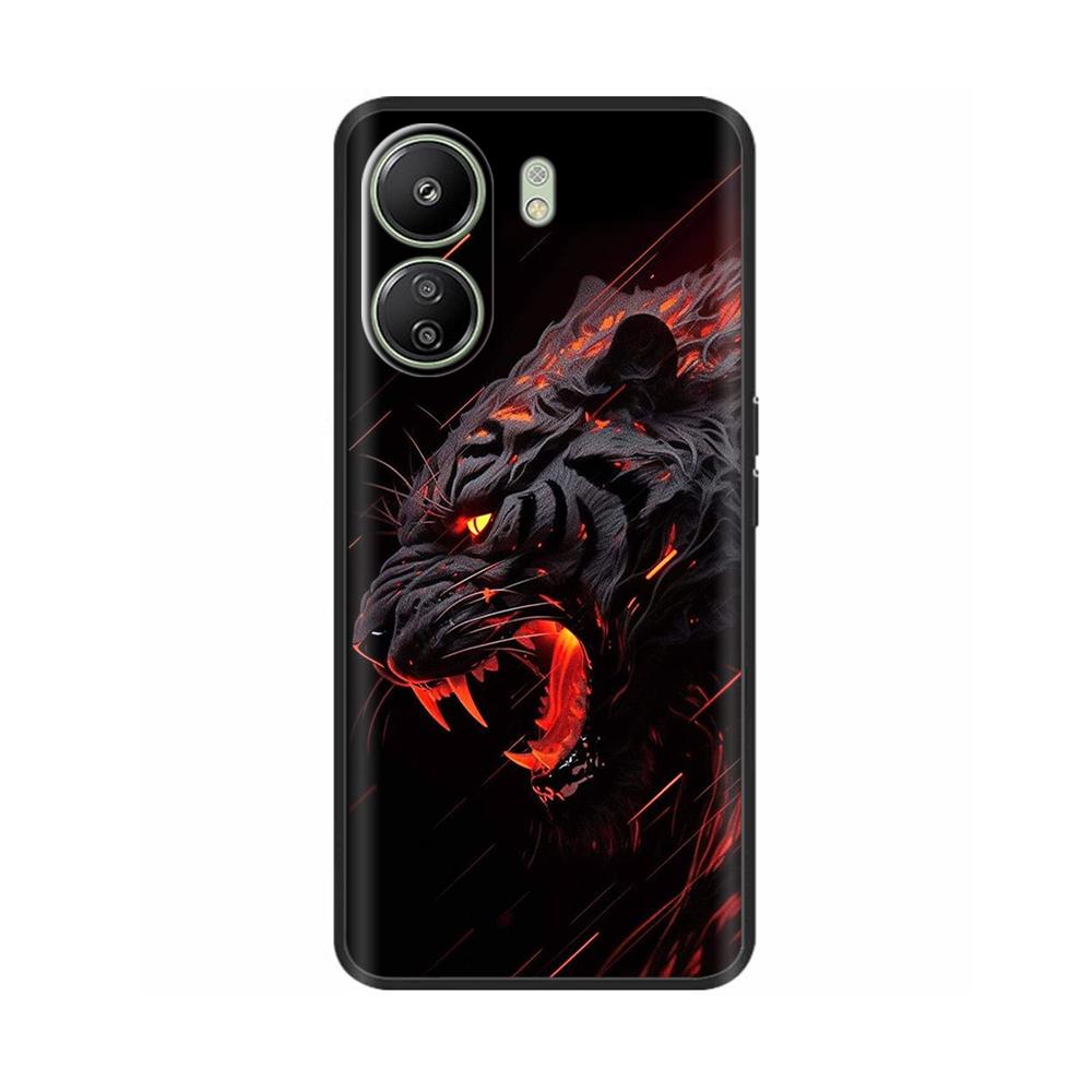 Чехол для Poco C65 Силиконовый чехол для Xiaomi POCO C 65 4G Чехол Сердце Бабочка Полная защита Мягкий жидкий силикон Чехол для телефона