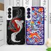 Арт Рыба Карп Кои Прозрачный Чехол для Телефона для Samsung Galaxy S23 S22 S21 S20 Plus S24 Ultra FE 5G Мягкая Крышка для Samsung A55 S25 Fundas