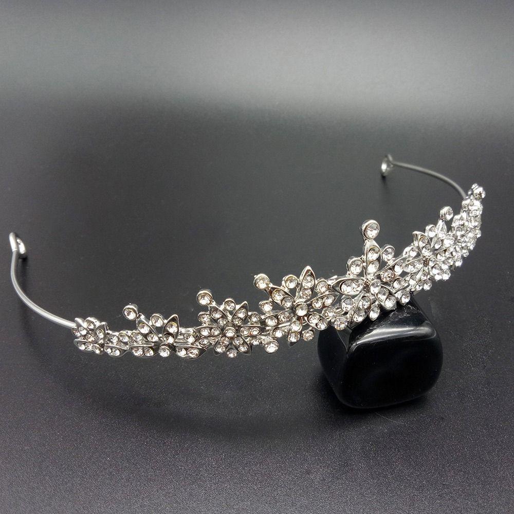 Свадебные аксессуары для волос Красивые украшения для волос Кристалл Головной убор Корона Стразы Обруч для волос