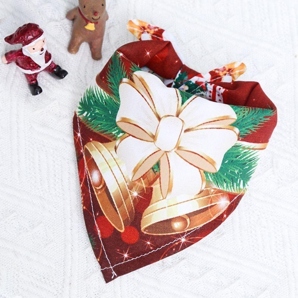 Christmas Dogs Clothes Triangle Bandanas Pet Scarf Dog Bandana Dog Accessories Pet Supplies