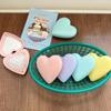 Candy Color Folding Airbag Comb Anti-static Massage Comb Heart Hair Comb with Mirror  Women Girl