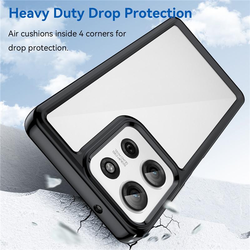 For Motorola Moto G75 5G Case For Moto G75 Cover 6.78 Inch Colorful Soft Edge Silicone Transparent Bumper For Motorola Moto G75