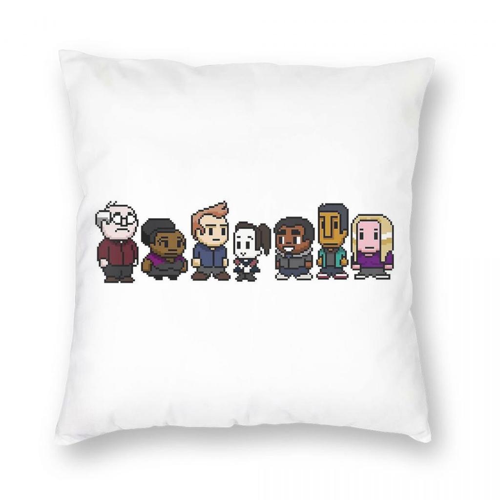 Community Tee Pillowcase Polyester Linen Velvet Printed Zip Decorative Throw Pillow Case Sofa Seater Cushion Cover 45X45