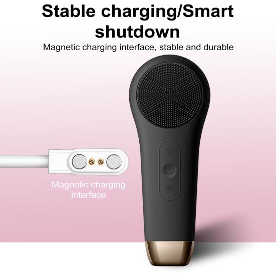 Щетка для умывания лица Отшелушивающая скраб-массажер для лица IPX7 Водонепроницаемая Перезаряжаемая Мягкая вибрация для лица