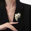 Брошь в форме цветка с бриллиантами Унисекс Сплав Броши-корсажи Модные и универсальные Аксессуары для одежды Рюкзака Шарфа Брошь