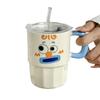 Clown Straw Cup with Lid Mug High looking Creative Ceramic Water Cup Couple Coffee Cup Activity Souvenir Gift