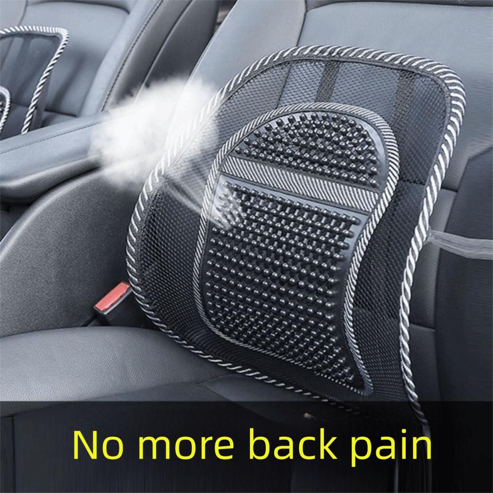 Ventilated Car Seat Cushion Breathable Waist Cushion Massage Backrest Cushion Home Use