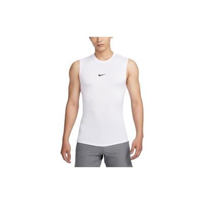 Футболка Pro Dri-FIT Solid Quick-Dry Compression без рукавов для тренировок, мужская, белая FB7915-100