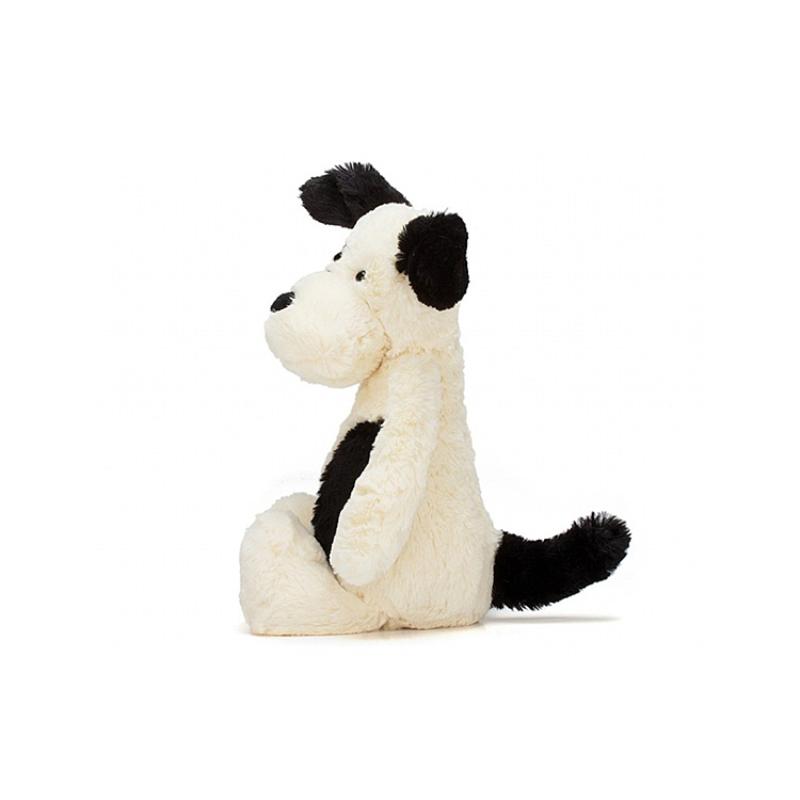 JELLYCAT Shy Series Black & White Puppy Pacifier Doll Plush Doll 31cm Tall