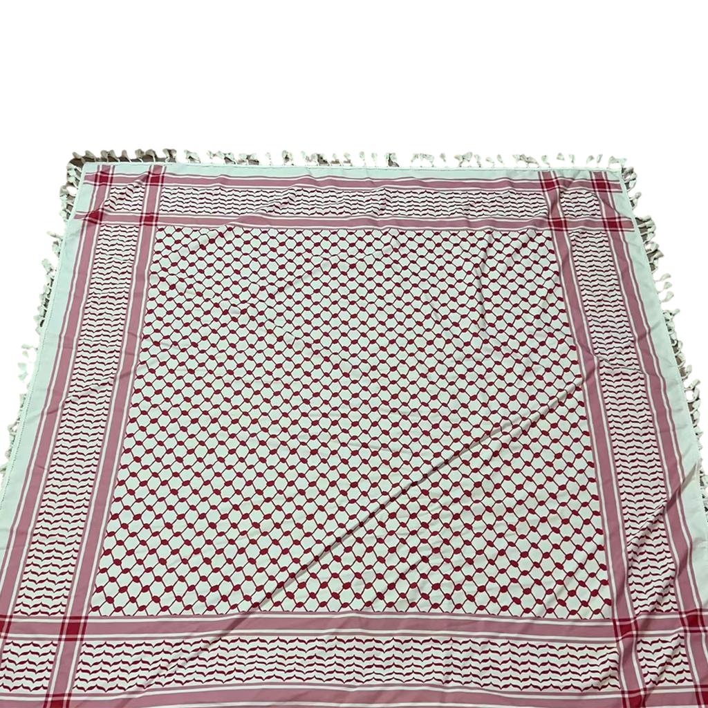 Middle East Keffiyeh Headscarf Square Men Scarf Wrinkles Resistant Bandana Scarf for Men and Women