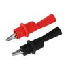 Red & Black Insulated Safety Multimeter Test Leads Alligator Clips Electrical Mini Test Crocodile Clamp Clips 2-Piece