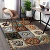 Paw Prints,Quilt Design Pattern Printed Chair Mat -Decorative Mats for Office Tables,Coffee Tables - Durable and Fashionable Carpet0331204