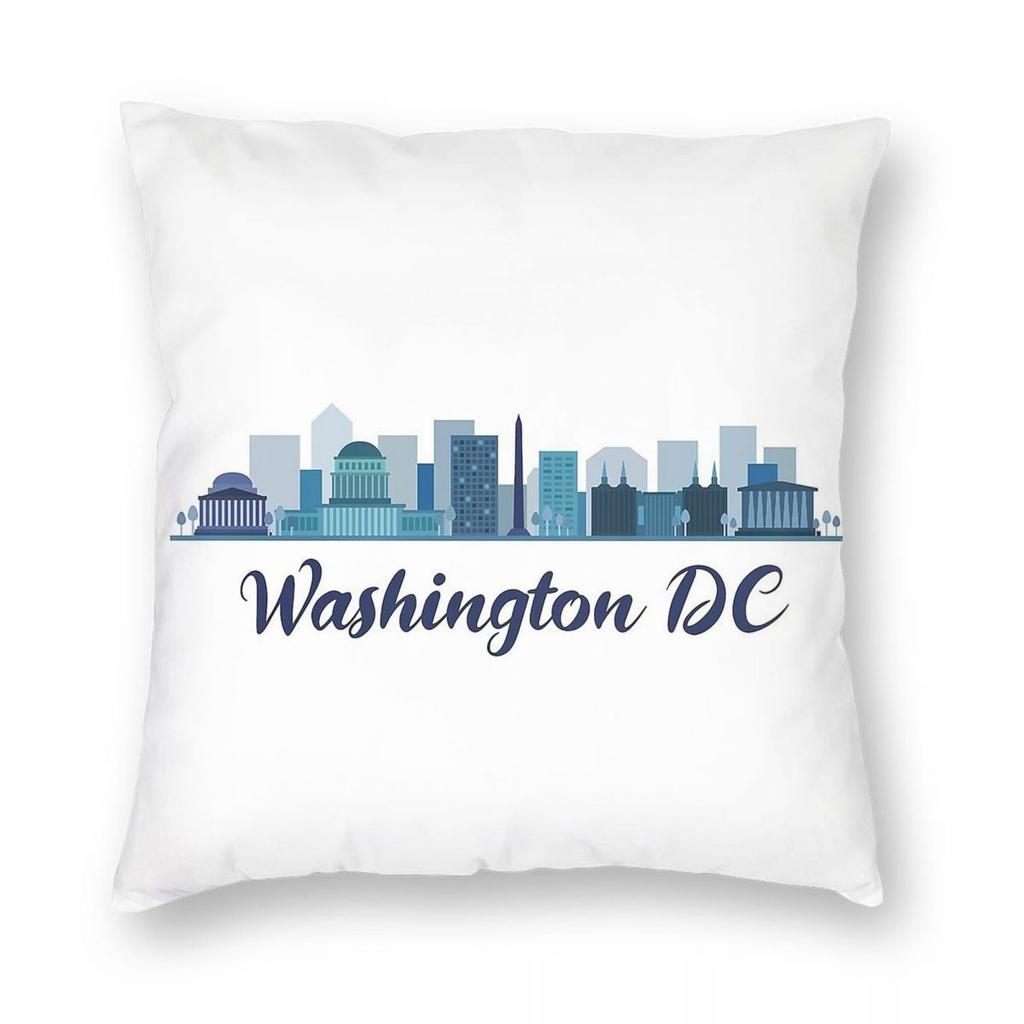 Washington Dc Skyline Pillowcase Polyester Linen Velvet Creative Zip Decor Home Cushion Case