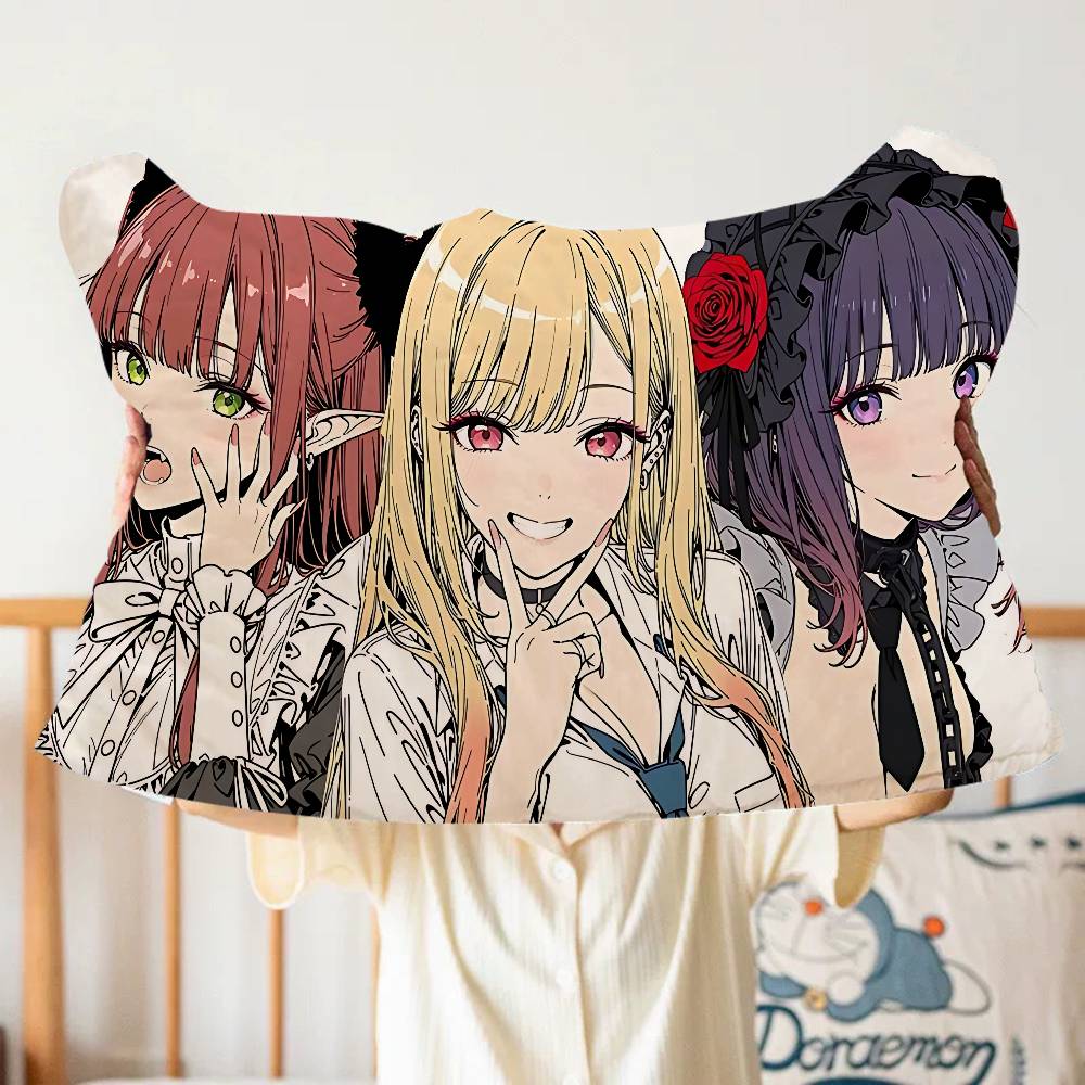 My Dress Up Darling Аниме Премиум Быстросохнущее Подушечное Полотенце Прочная Полиэстеровая Ткань для Взрослых Наволочка