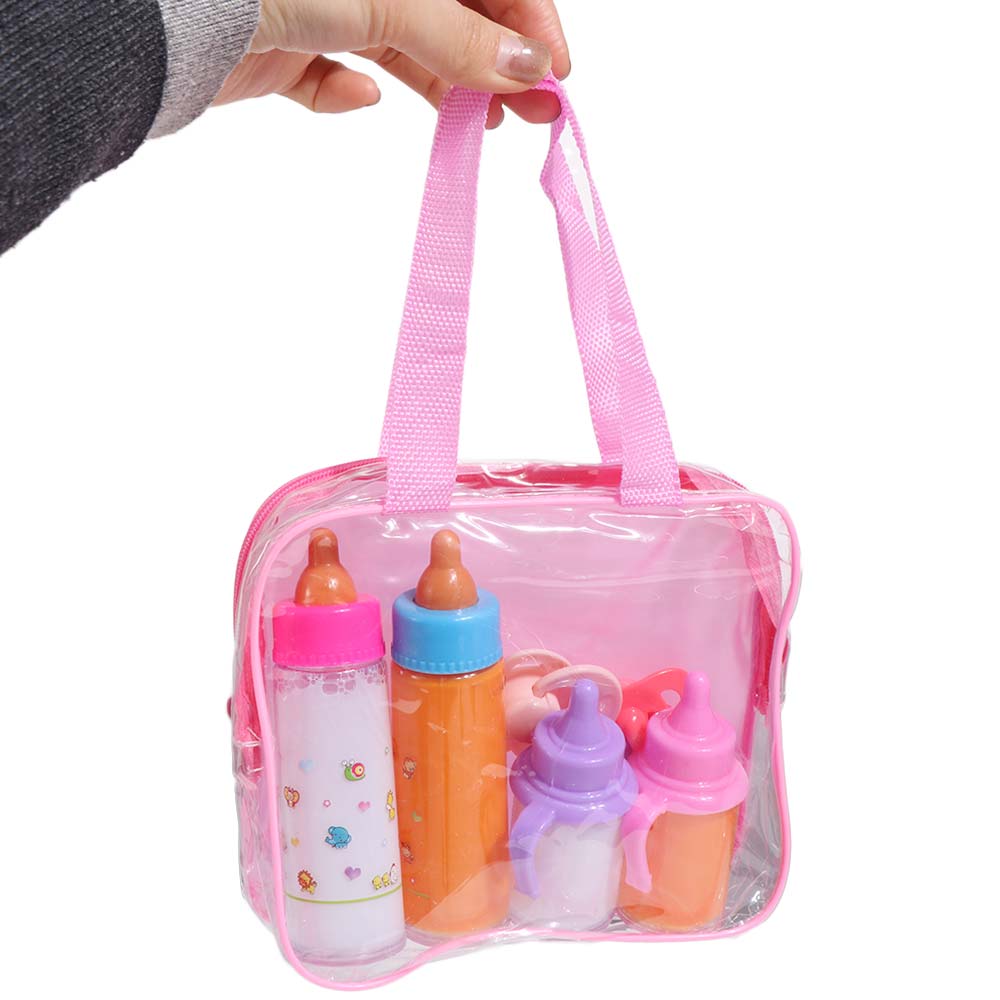 Milk & Juice Bottles Baby Bottle Pacifier Toy Play House Doll Feeding Bottle Baby Doll Accessories