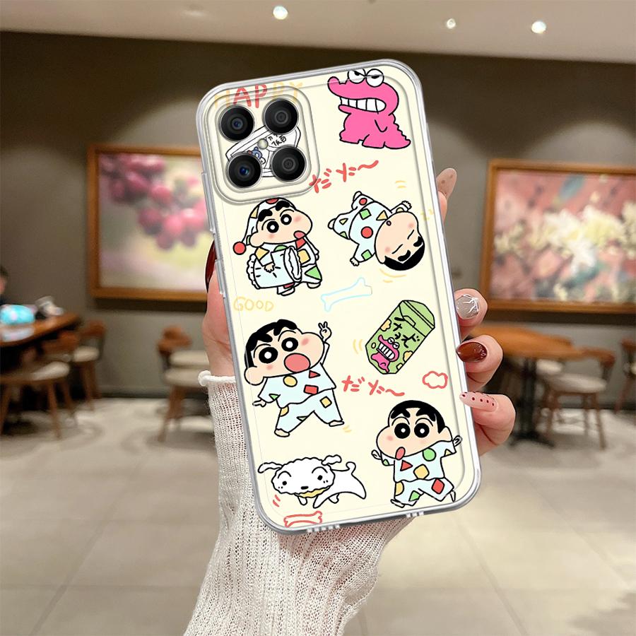 Cute Crayons Shinchan Soft Phone Cover Case for Honor X7b X9a 90 Lite X8 X8b X8a X9b